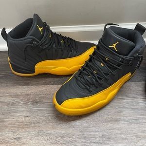 Jordan 12 Retro Black University Gold Men’s 9.5 Like New